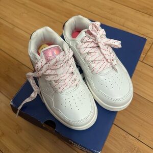 Reebok Kids White and Pink Sneakers